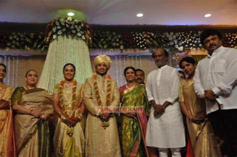 Rajnikant At Shivaji Family Wedding Reception 316 - Tamil Movie Event Shivaji Family Wedding ...