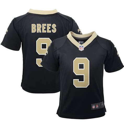 Infant New Orleans Saints Drew Brees Nike Black Team Color Game Jersey