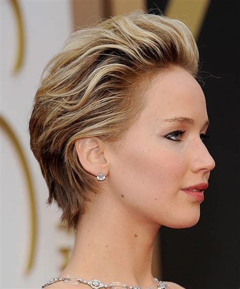 Jennifer Lawrence Haircuts And Hairstyles: Bob Cut, Pixies, Buns