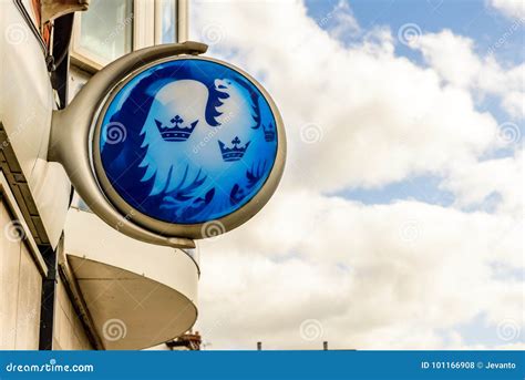 Northampton UK October 3, 2017: Barclays Bank Logo Sign Stand ...