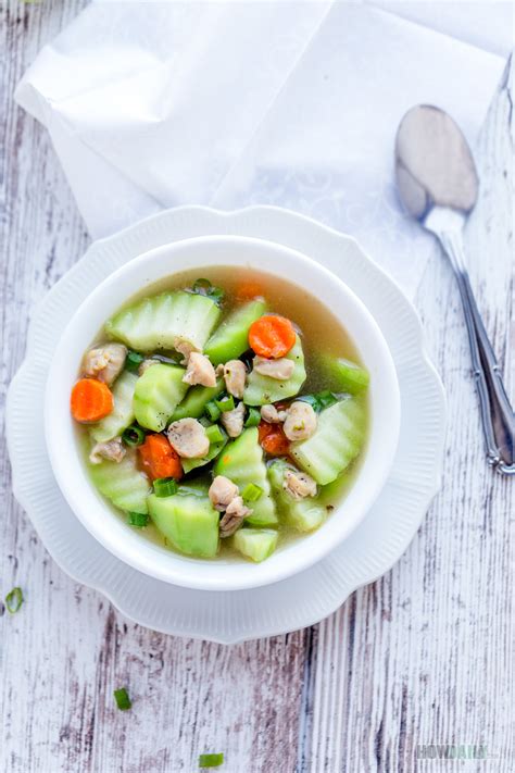 Easy Chayote Squash Chicken Soup Recipe