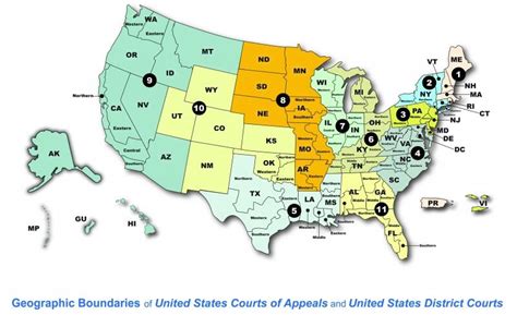 Us Federal Appeals Court Map