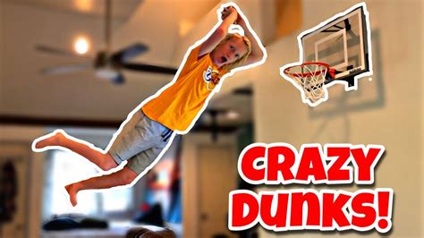 Doing Crazy MINI BASKETBALL DUNKS! (JustInTymeSports Mini Hoop) - YouTube