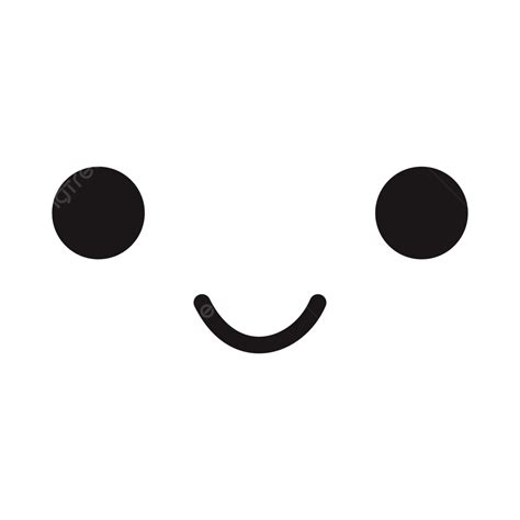 Simple Cute Cartoon Facial Expression Smiling, Cute Clipart, Cartoon Clipart, Cartoon PNG and ...
