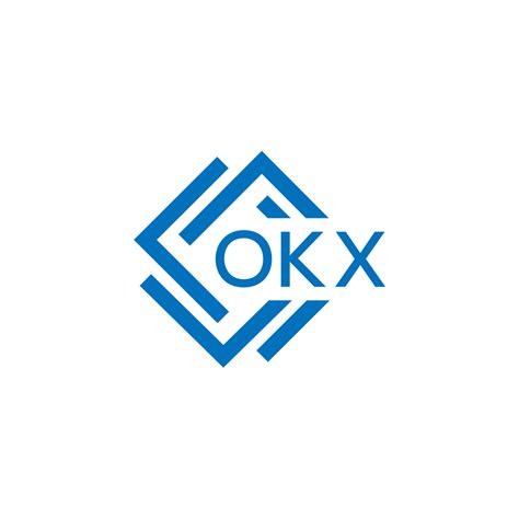 OKX letter logo design on white background. OKX creative circle letter ...