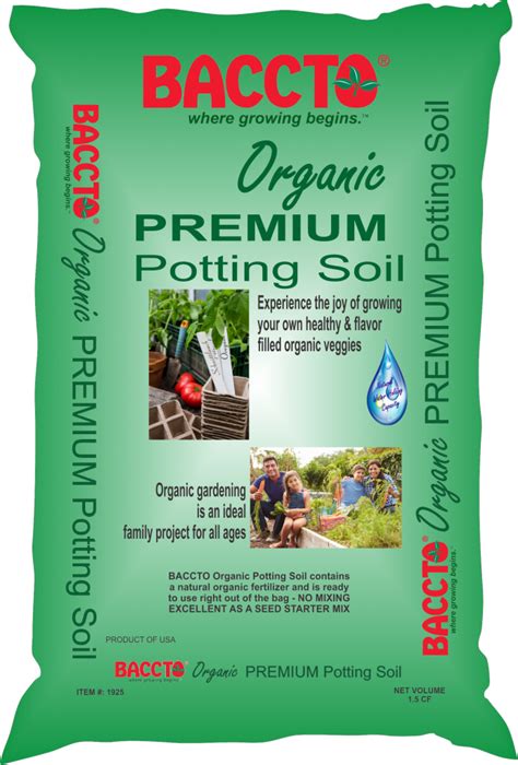 Organic Premium Potting Soil - Baccto