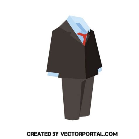 Cartoon suit vector image | Vector images, Cartoon, Vector