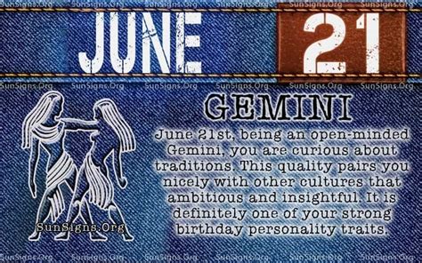 June 21 Zodiac Horoscope Birthday Personality - SunSigns.Org