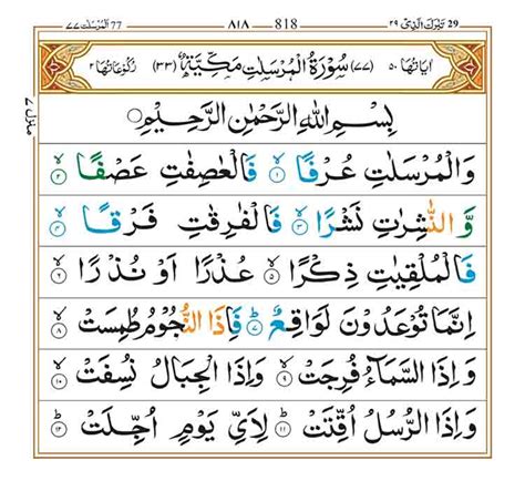 Surah Al Mursalat - Faiz e Islam