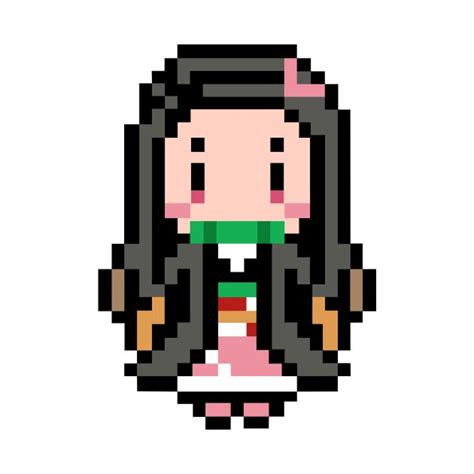 Nezuko Kamado Pixel Art by new_world | Pixel art, Pixel, Art