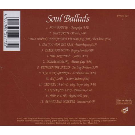 Soul Ballads - Volume 1 (CD): Various Artists | Music | Buy online in ...