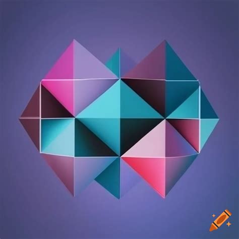 Abstract geometric shapes on Craiyon
