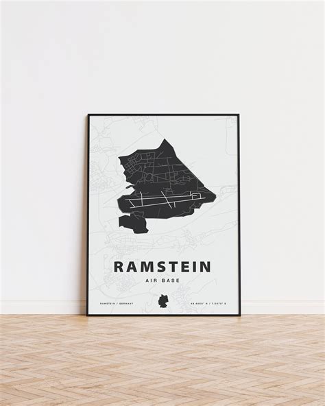 Ramstein Air Base Map Print - Etsy