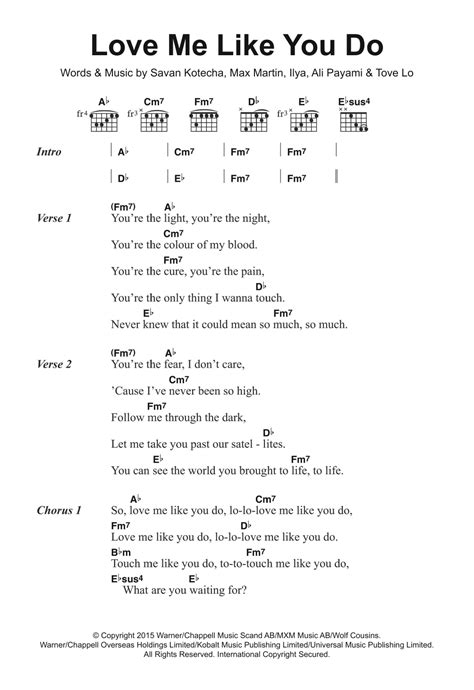 Love Me Like You Do by Ellie Goulding - Guitar Chords/Lyrics - Guitar Instructor