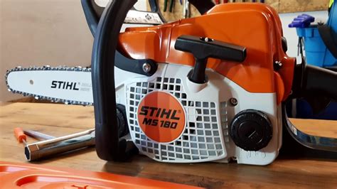 NEW CHAINSAW Stihl MS 180 UNBOXING! - YouTube