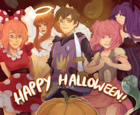 DDLC Halloween~ by ChocoStyle on DeviantArt