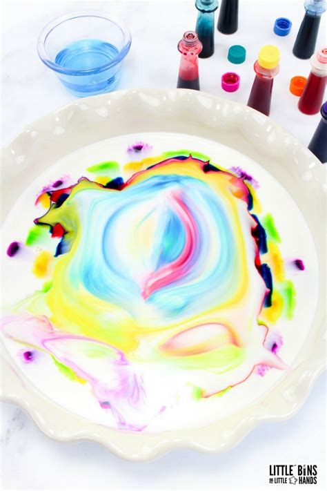 12+ milk and food coloring experiment explained Milk vinegar plastic ...