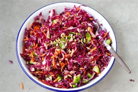 Easy Purple Cabbage Salad - Cooking LSL