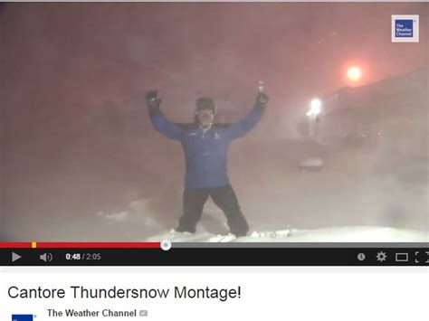 WATCH: Weather Channel's Jim Cantore celebrates thundersnow | wusa9.com