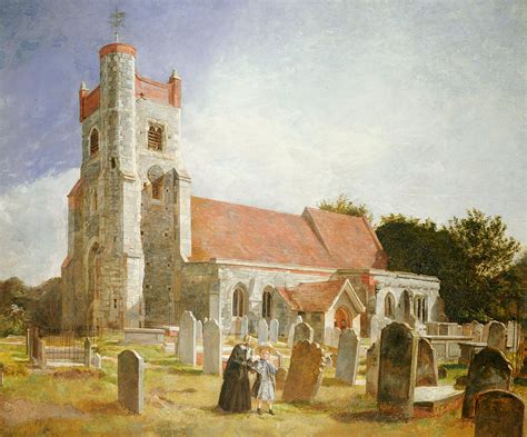 The Old Church Painting by William Holman Hunt - Pixels