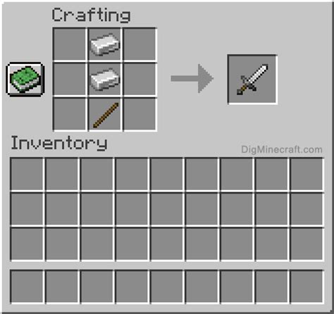 How to make an Iron Sword in Minecraft