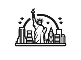 New York State Symbols Coloring - Coloring Page