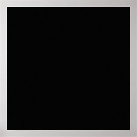 Black Color Plain Pitch Black Background Space Poster | Zazzle