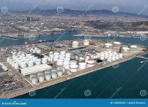 Aerial View Port of Barcelona, Spain Editorial Stock Photo - Image of ...