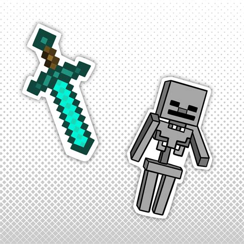 Minecraft Vinyl Decal Stickers | Etsy