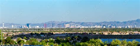 Las Vegas skyline panorama Stock Photo | Adobe Stock