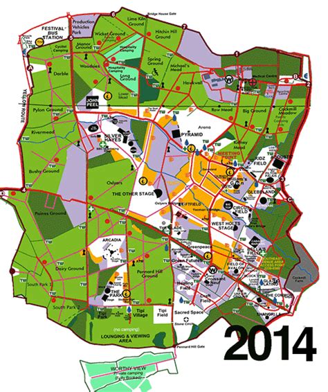 Glastonbury Town Map