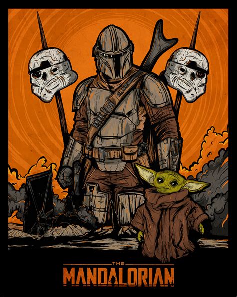 Mandalorian Fan Art | Poster By Griffin Design