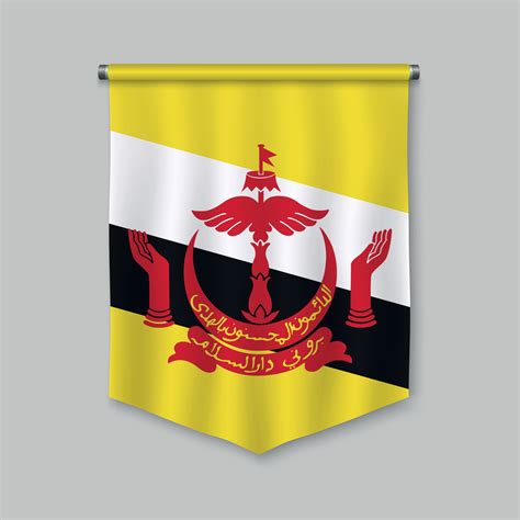 pennant with flag 10971486 Vector Art at Vecteezy