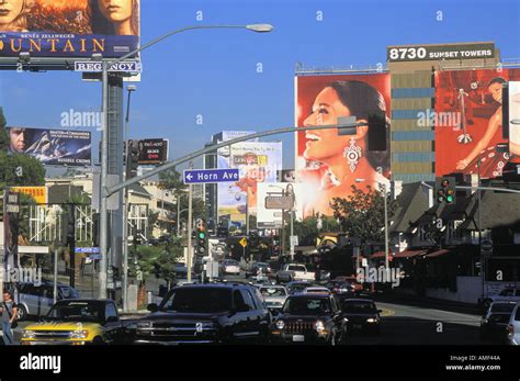 Sunset Strip Sunset Boulevard West Hollywood Los Angeles California ...