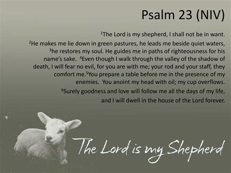 Psalm 23 Niv Printable - Printable Templates