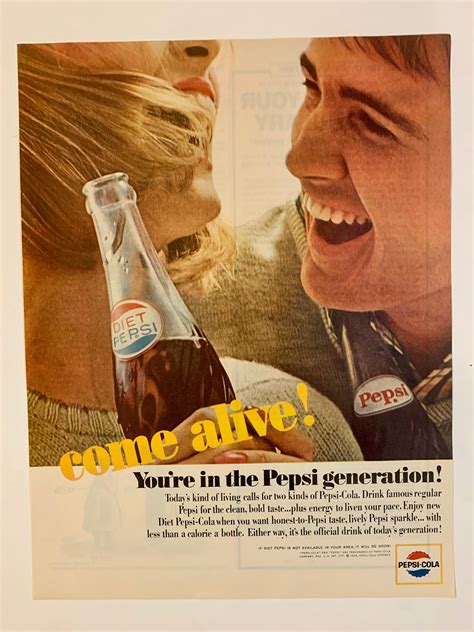 1960s Vintage Pepsi Cola Advertisement Several Styles to - Etsy