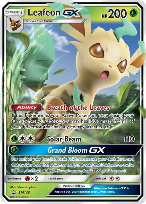 Serebii.net Pokémon Card Database - SM Promos - #146 Leafeon GX