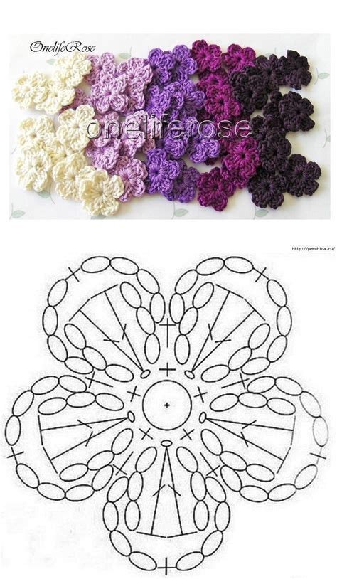 Lovely crocheted flower on a Japanese site - Salvabrani | Crochet ...