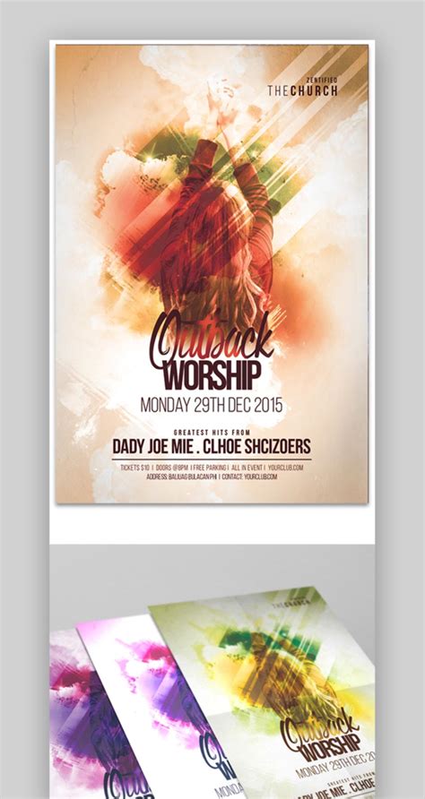 24 Best Church Flyer Background Templates Designs (Religious Events 2022)