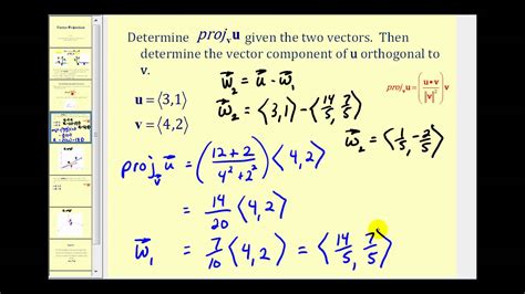 Vector Projection - YouTube