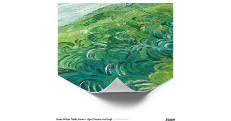 Green Wheat Fields, Auvers 1890 (Vincent van Gogh Poster | Zazzle