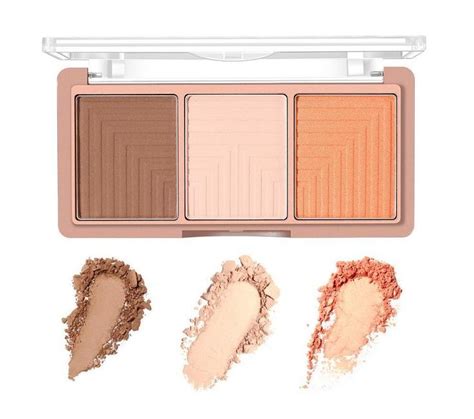 3-in-1 Bronzer + Highlighter + Blush Palette | Blush palette, Bronzer, Highlighter