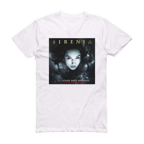 Sirenia At Sixes And Sevens Album Cover T-Shirt White – ALBUM COVER T-SHIRTS