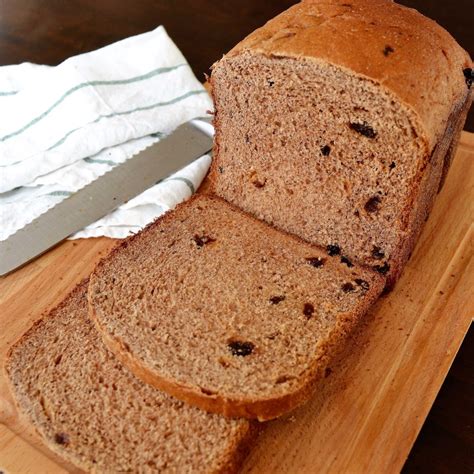 Whole Wheat Cinnamon Raisin Bread Recipe for the Bread Machine - The ...