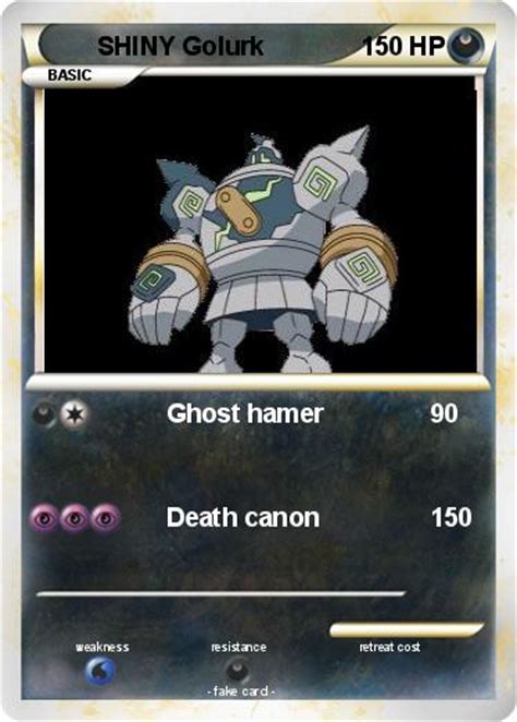 Pokémon SHINY Golurk 3 3 - Ghost hamer - My Pokemon Card