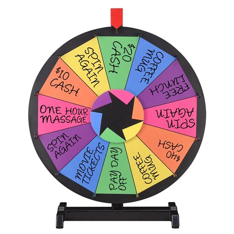 Tabletop Spinning Prize Wheel Fortune Carnival Game Portably Trade Show Display | eBay