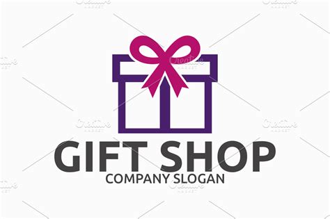 Gift Shop Logo | Creative Logo Templates ~ Creative Market