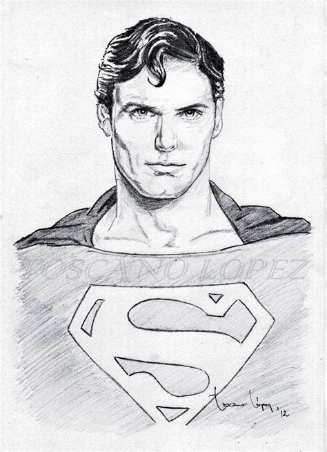 Christopher Reeve - Superman / Pencil Portrait | Superman drawing ...