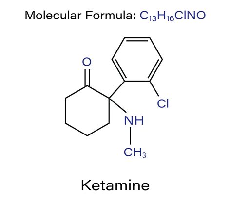 Ketamine chemical molecular structure vector illustration. Drug chemical molecule. 27511312 ...