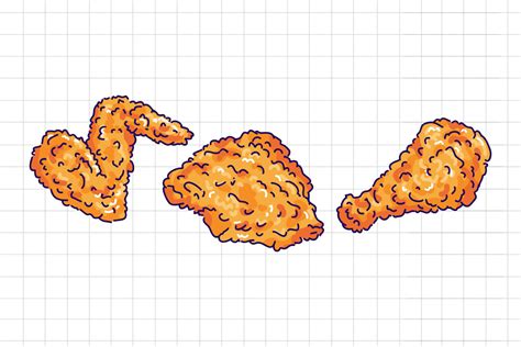 Set of Fried Chicken Illustration Graphic by akisejaillirpa · Creative Fabrica